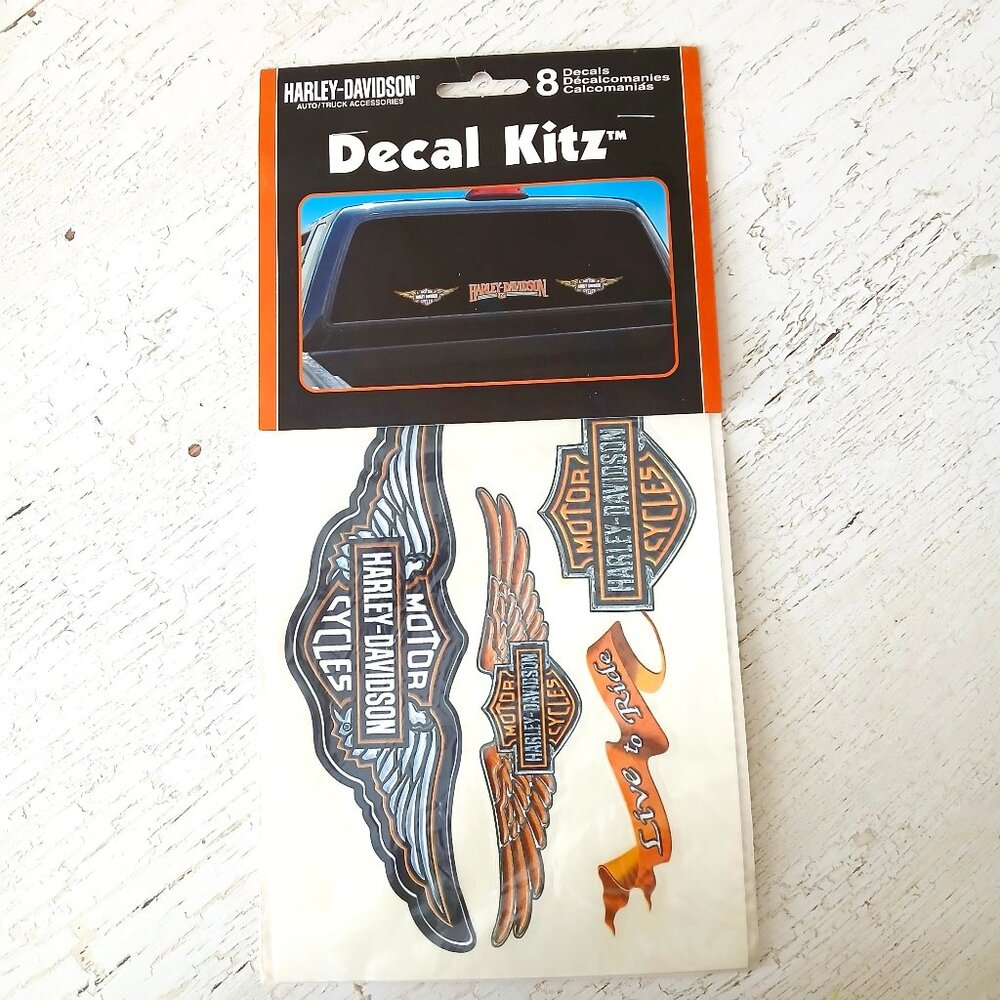 Harley-Davidson Vinyl Decal Kit -8 Piece Chroma Graphics 3900
